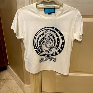 Authentic New With Tags Gucci x Disney Donald Duck Cropped Tee